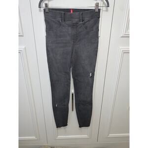 SPANX‎ Women's Distressed Ankle Skinny Jeans Gray Size Small
